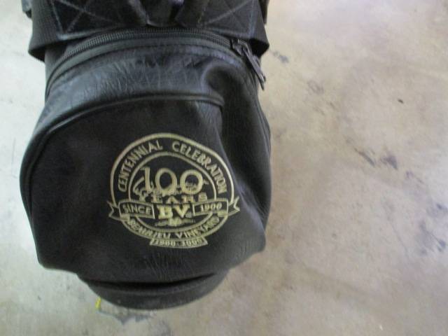 Load image into Gallery viewer, Used Belding Sports Black Leather Golf Bag
