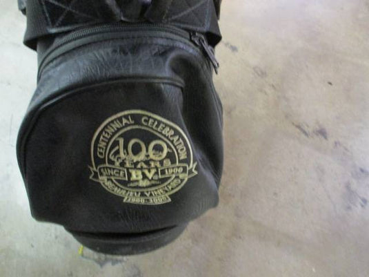 Used Belding Sports Black Leather Golf Bag