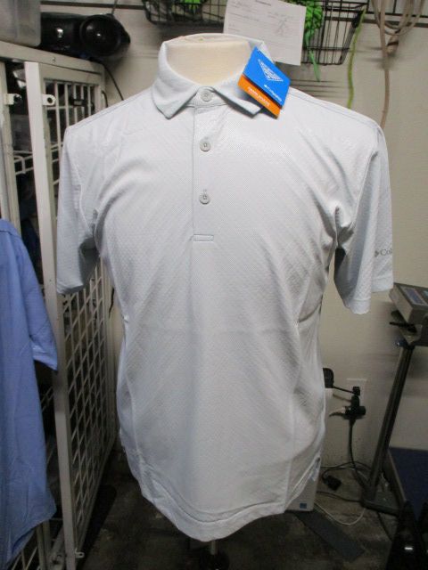 Load image into Gallery viewer, Columbia Golf Omni-Shade Sun Deflector Grey Polo Shirt Adult Size Large

