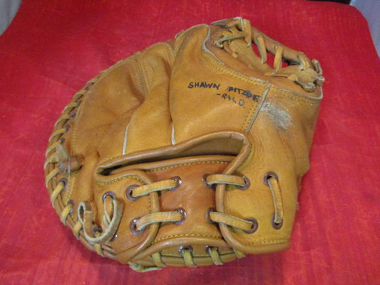 Used Vintage Rawlings MJ57 Leather Catcher's Mitt (Needs to be relaced)