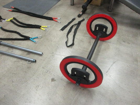 Used Pilates Wheel W/ Resistance Bands and Anchor System – cssportinggoods