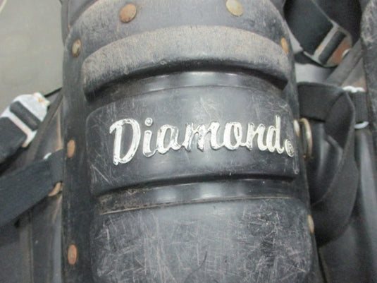 Used Diamond Black Catcher Shin Guards