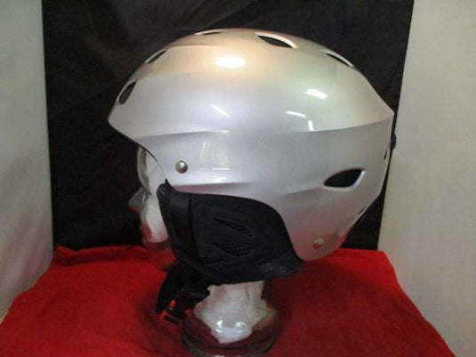 New Ski Sundries Gale Force Ski & Snow Helmet w/ Dial Fit System Silver SZ XL