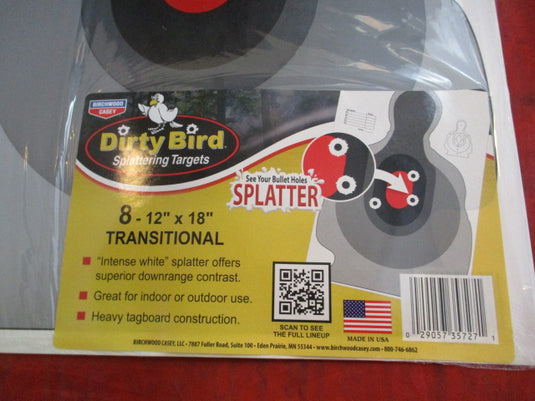 Birchwood Casey Dirty Bird Transitional Splattering Targets - 8 Pack