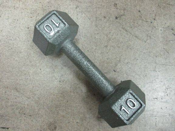 Load image into Gallery viewer, Used 10lb Cast Iron Dumbbell
