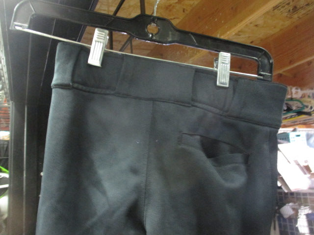 Load image into Gallery viewer, Used Under Armour Black Youth Small Baseball/Softball Pants (hole on knee)
