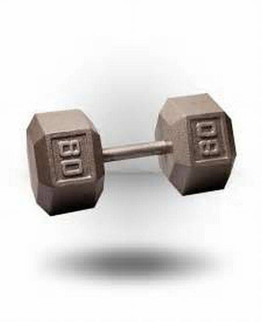 NEW Apollo Athletics 80lb Hex Dumbbell