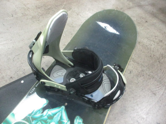 Used Burton Floater 163cm Snowboard W/ Burton Custom Bindings