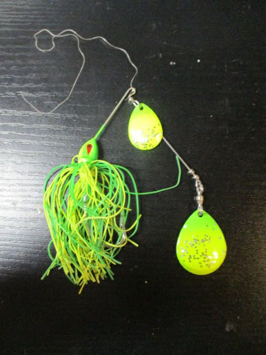 Used Glitter Yellow Spinner Bait Lure