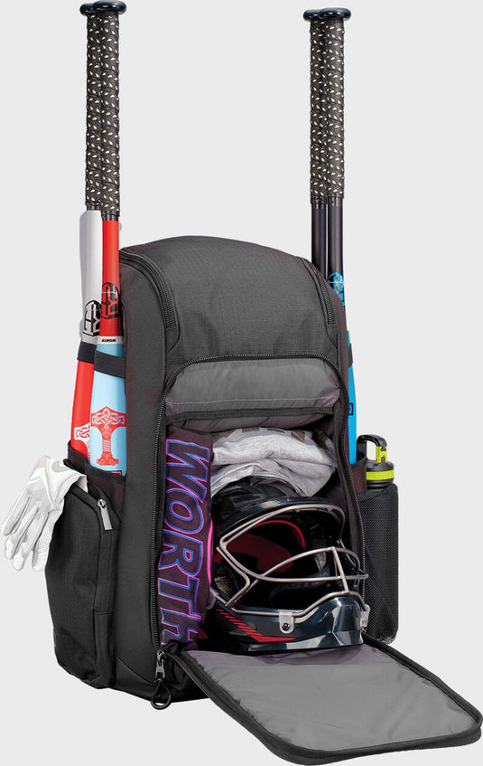 New Worth Pro Softball Backpack - Black