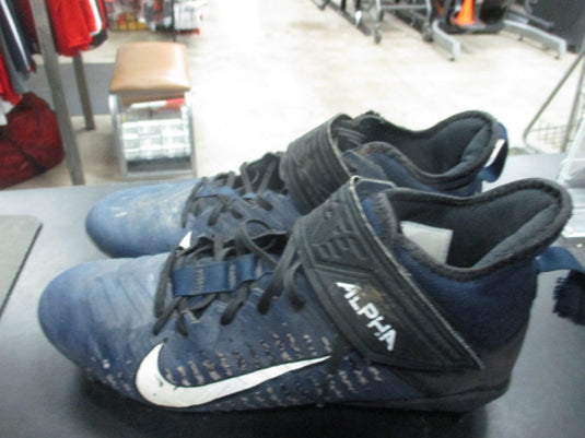 Used Nike Alpha Football Cleats Size 9 (Torn Heel Loop)