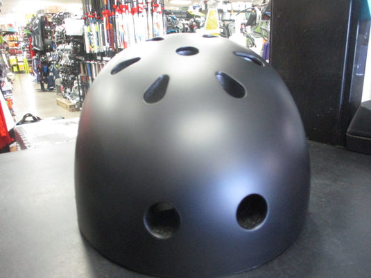 Skate / Bicycle Adjustable Helmet Size Large with Light - Matte Black