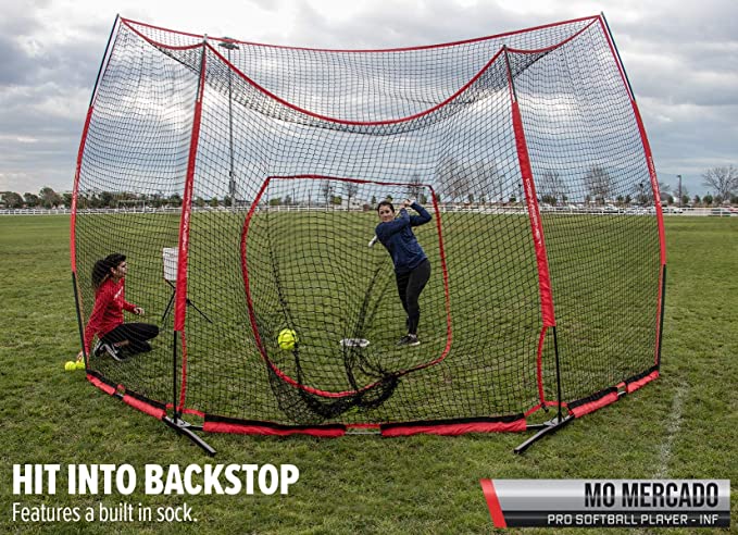 Load image into Gallery viewer, New PowerNet Portable Baseball Backstop | Large 16 Foot Wide by 9 Foot
