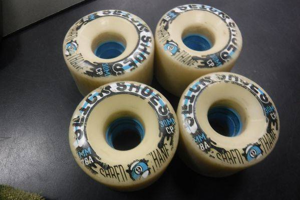 Load image into Gallery viewer, Used Sector 9 Slick Shoes Longboard Wheels

