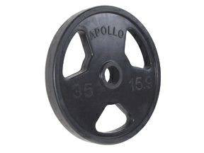 Load image into Gallery viewer, New Apollo 35 lb Olympic Rubber Grip Plate
