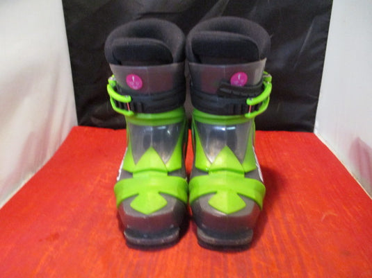 Used Elan Green and Grey Explore U Flex Ski Boot Junior Size 10