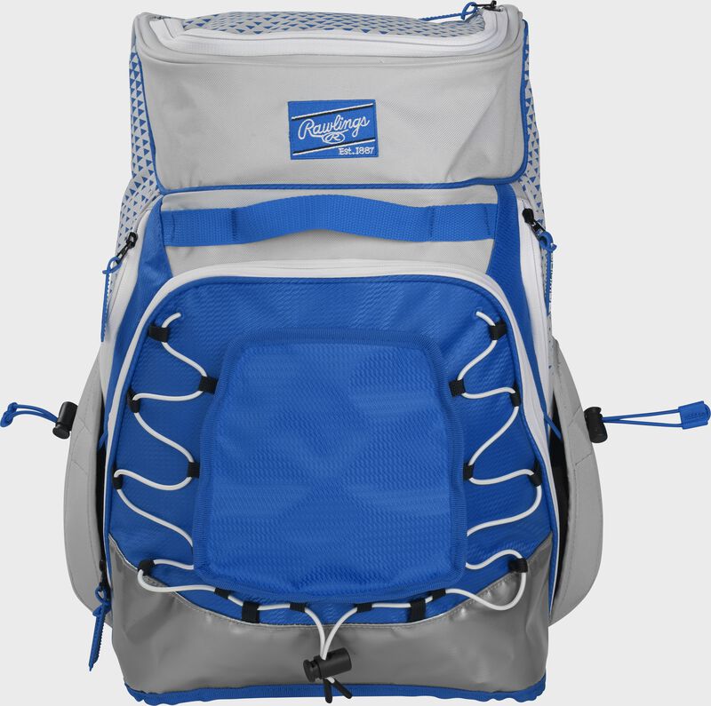 Load image into Gallery viewer, New Rawlings Mantra R800 Fastpitch Backpack - Royal Blue / Silver
