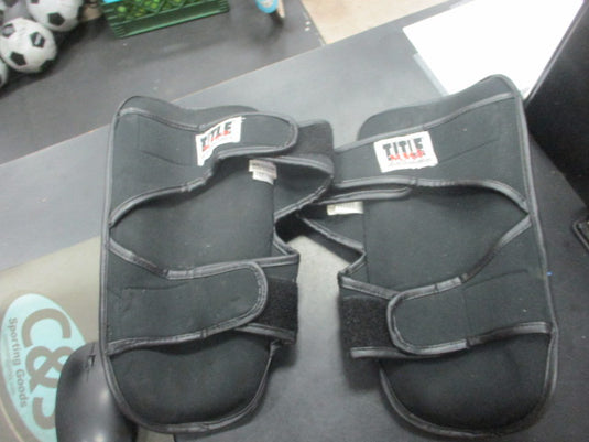 Used Title MMA Shin Guards Size Medium (Has slight wear on shin)