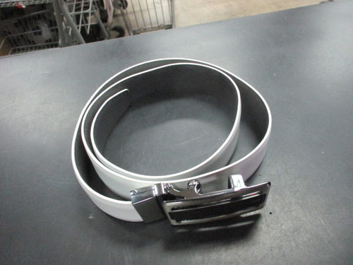 Fabio Valenti Mens Leather Belt 32/34 Waist - White