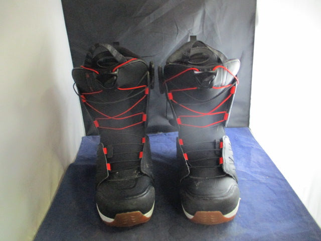 Load image into Gallery viewer, Used Salomon Shadowflex Hi-Fi Wide Snowboard Boots Adult Size 8
