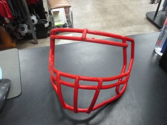 Used Riddell Red Football Helmet Face Mask
