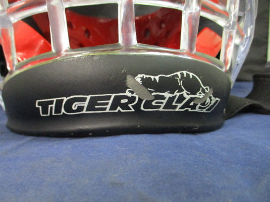 Used Tiger Claw Martial Arts CLear Face Shield Head Gear Size Adult