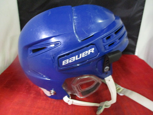 Used Bauer Reakt 75 Hockey Helmet Royal Blue Size Small