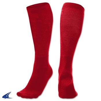 New Champro Scarlet Red Multi-Sport 100% Polyester Sock Size Small