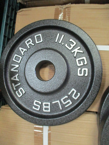 New Apollo 25lb Cast Iron Olympic Deep Plate