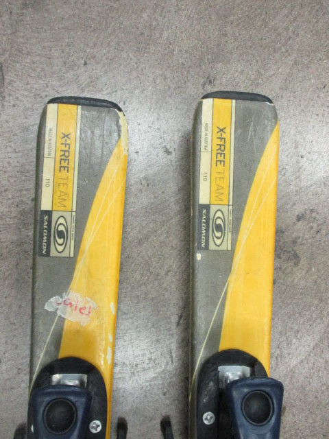 Used Salomon X-Free Team 110cm Skis w/ Salomon 305 Bindings