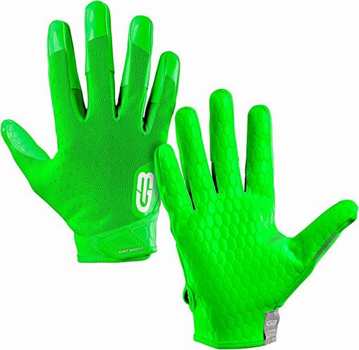 New Grip Boost DNA Lime Green Football Gloves Adult Size 2XL