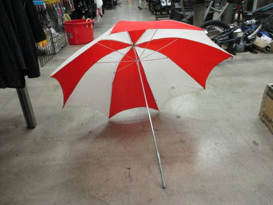 Used Red/White Golf Umbrella