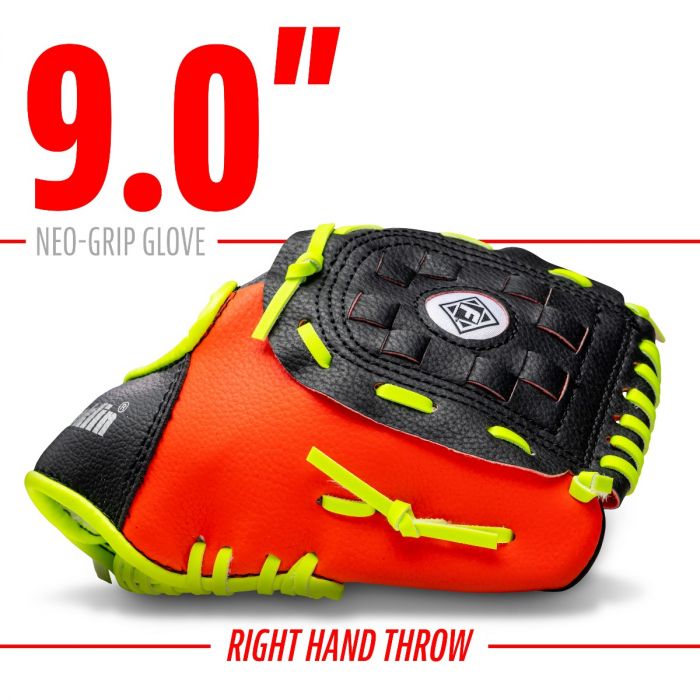 Load image into Gallery viewer, New Franklin Neo Grip 9&quot; Teeball Glove w/ Ball - Red LEFTY
