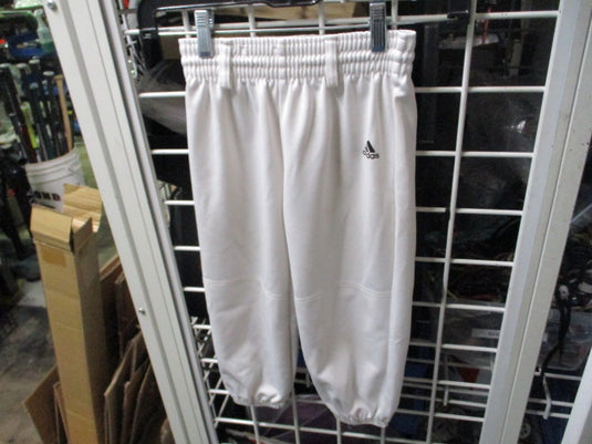 Used Adidas White Baseball Pants Size Youth XS