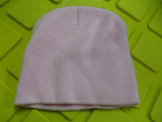 Used Pink Hat with Baby Footprints