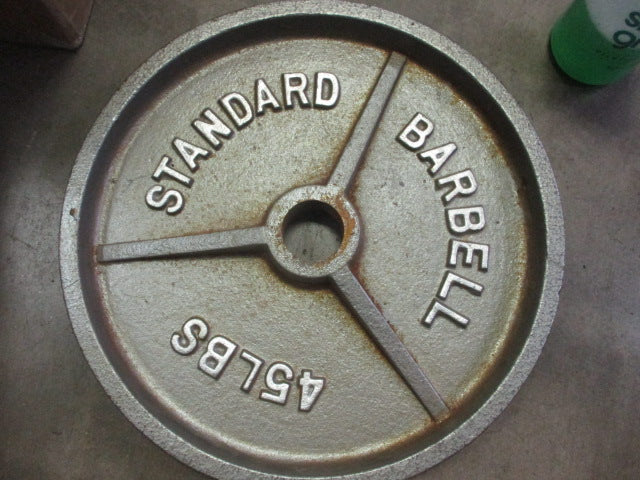 Load image into Gallery viewer, Used 45 LB Olympic Cast Iron Plates (PAIR)
