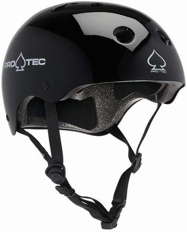 New Protec Classic Black Gloss Skate Helmet Small