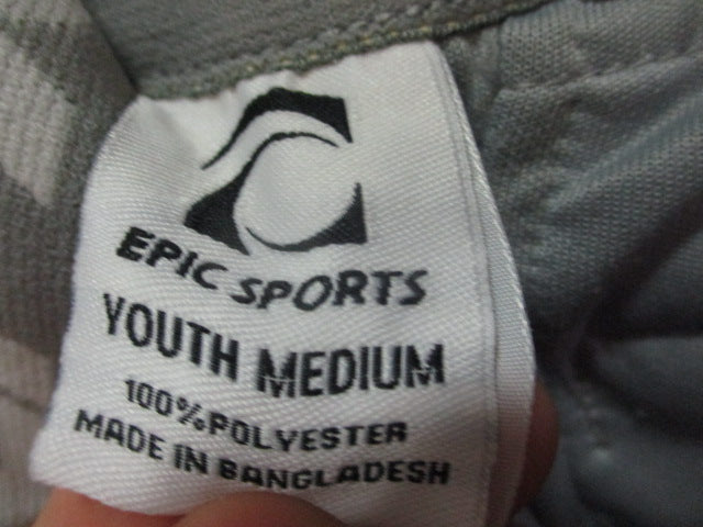 Load image into Gallery viewer, Used Epic Sports Grey Youth Medium Open Bottom Baseball Pants
