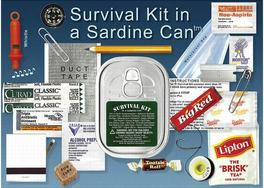 New SARDINE CAN SURVIVAL KIT