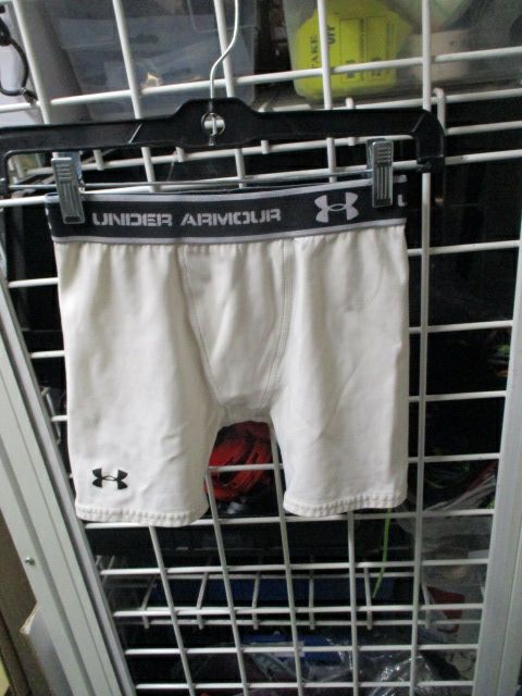 Load image into Gallery viewer, Used Under Armour Compression Shorts w/ Cup Youth Size Medium
