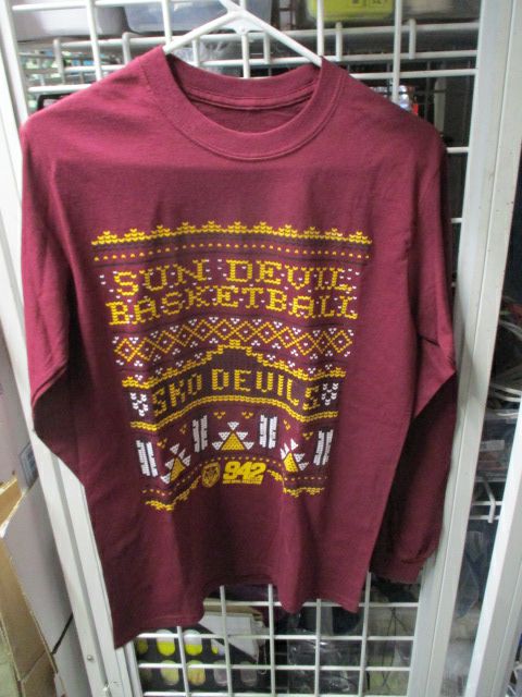 Load image into Gallery viewer, Arizona Sun Devils Basketball Long Sleeve Shirt Adult Size Medium
