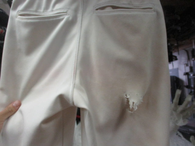 Load image into Gallery viewer, Used Champro Youth Large White Pants with Black Pinstripe (Has hole in back)
