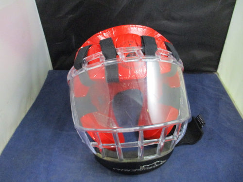 Used Tiger Claw Martial Arts CLear Face Shield Head Gear Size Adult