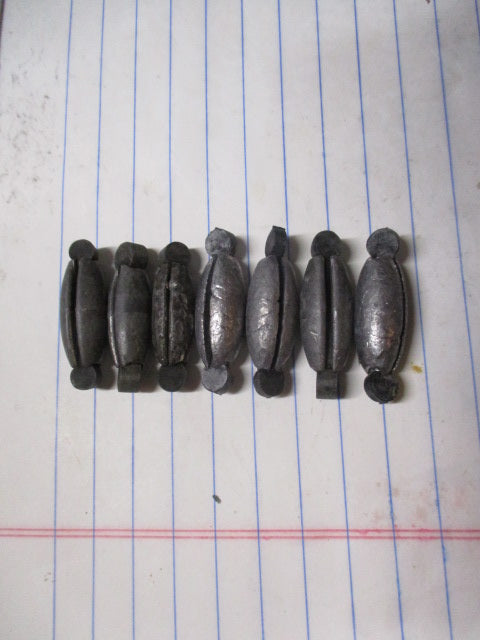 Used Rubber Core Sinkers - 7 ct