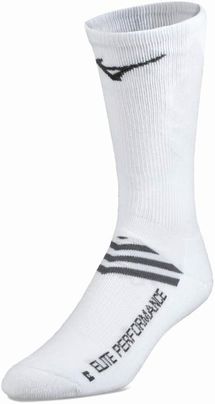 New Mizuno Runbird Crew Sock White Size Medium