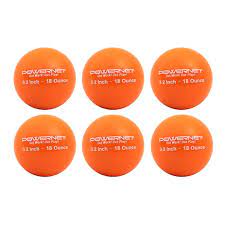 NEW PowerNet 18oz. Weighted Batting Training Ball Orange 6 Pack-3.2"