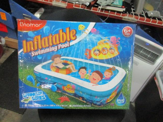 Unomor Inflatable Swimming Pool - with Sprinkler Blow Water Up