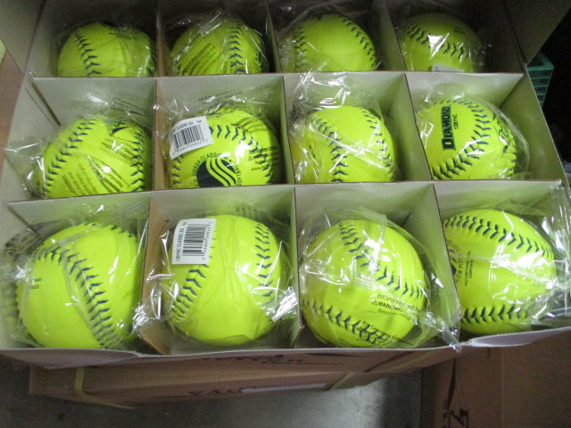 Load image into Gallery viewer, New Diamond Zulu 12&quot; Slowpitch USSSA Softball - 1 Dozen
