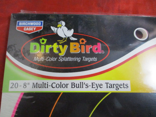 Birchwood Dirty Bird 20 - 8" Multi-Color Bull's-Eye Targets