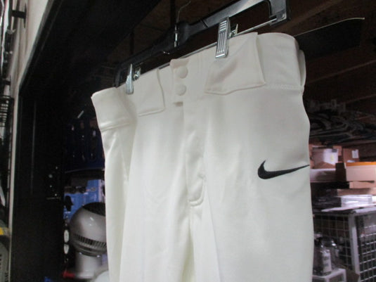 Nike White Mens Adult Small Baseball Pants with Black Pinstripes